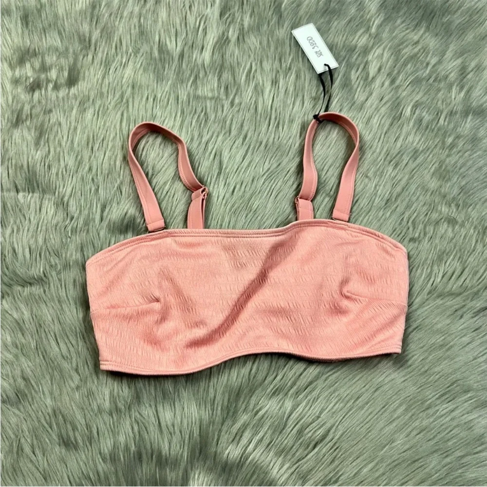 Ivory Rose Swim Top Fuller Bust Pink UK 32DD